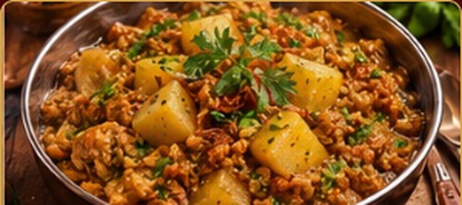 Chicken Aloo Qeema